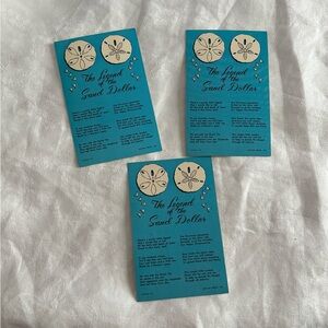 Vintage The Legend of the Sand Dollar Pamphlets - Teal and Cream